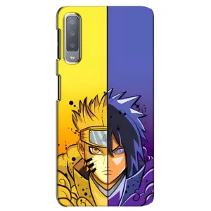 Купить Чехлы на телефон с принтом Anime для Samsung Galaxy A7-2018, A750 (Naruto Vs Sasuke)