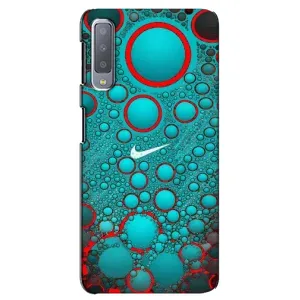 Силиконовый Чехол на Samsung Galaxy A7-2018, A750 с картинкой Nike (Найк зеленый)