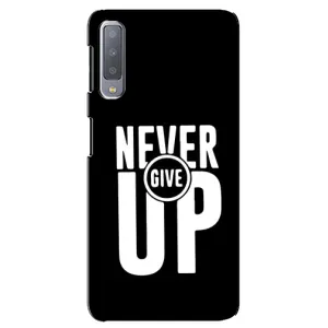 Силиконовый Чехол на Samsung Galaxy A7-2018, A750 с картинкой Nike (Never Give UP)