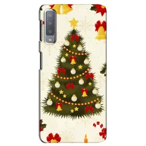 Чехол Новогодняя Елка на Samsung Galaxy A7-2018, A750 (Новогодний принт)