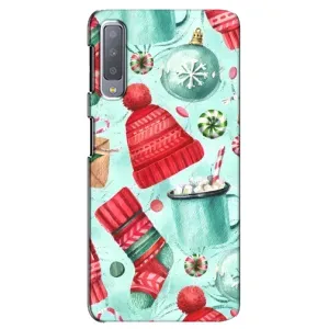 Чехол Санта Клаус для Samsung Galaxy A7-2018, A750 (Одежда)
