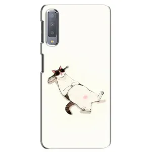 Чехол на тематику: Коты для Samsung Galaxy A7 2018 (A750) (Отдых)