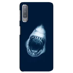Силиконовый бампер с картинкой животных для Samsung Galaxy A7-2018, A750 (Пасть Акулы)