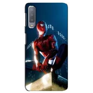Чехол Супергерой Человека Паука на Samsung Galaxy A7-2018, A750 (Паук на доме)