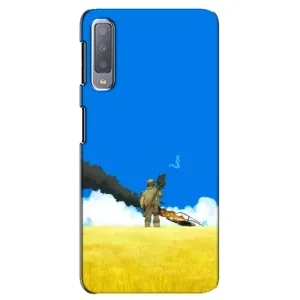 Чехлы на военную тематику для Samsung Galaxy A7-2018, A750 (Попадание)