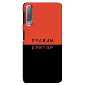 Чехлы УПА (Красно-Чёрный) на Samsung Galaxy A7-2018, A750 (Правый Серктор)