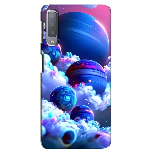 Чехол с рисунком «Синие планеты» для Samsung Galaxy A7 2018 (A750) Чехол с рисунком «Синие планеты» для Samsung Galaxy A7 2018 (A750)