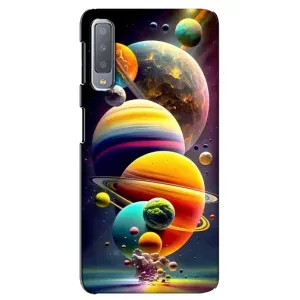 Чехол (ТПУ) с планетами на Samsung Galaxy A7-2018, A750 (Солнечна система)