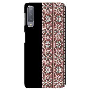 Силіконовый Чохол на Samsung Galaxy A7-2018, A750 з картинкой Вишиванки (Стильна вишиванка)
