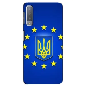 Чехол с Украинской символикой на Самсунг А7 (2018) (Украина это Европа)