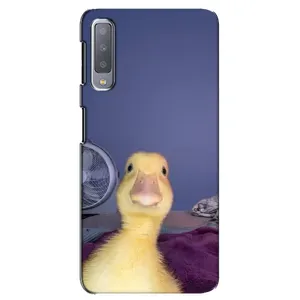 Бампер с принтом Мемы для Samsung Galaxy A7-2018, A750 (Утка)