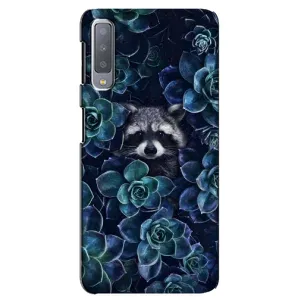Силиконовый Чехол с Енотами на Samsung Galaxy A7-2018, A750 (В цветах)