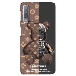 Силиконовый чехол для Samsung Galaxy A7-2018, A750 (Медмедь Луи Виттон)