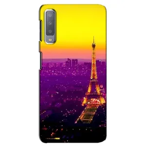 Чехол с Эйфелевой башней на Samsung Galaxy A7-2018, A750 (Яркая башня)