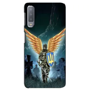 Патриотический Чехол для Samsung Galaxy A7-2018, A750 (ЗСУ з крильями)