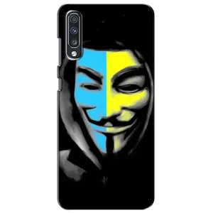 Чехол с Украинской символикой на Самсунг А70 (2019) (Анонимус патриот)