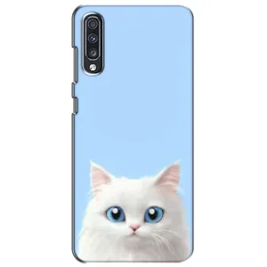 Чехол на тематику: Коты для Samsung Galaxy A70 2019 (A705F) (Белый кот)
