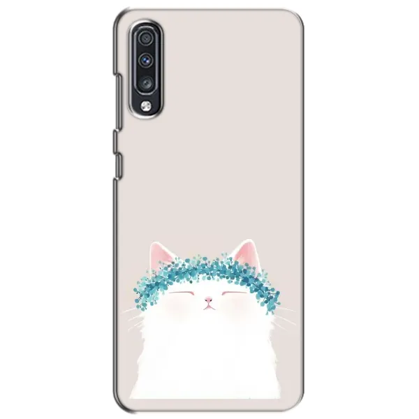 Чехол с рисунком «Белый котик» для Samsung Galaxy A70 2019 (A705F) Чехол с рисунком «Белый котик» для Samsung Galaxy A70 2019 (A705F)