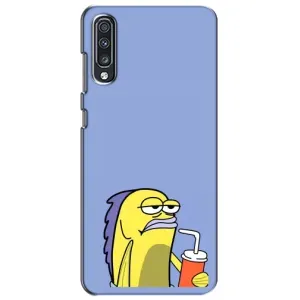 Бампер с принтом Мемы для Samsung Galaxy A70 2019 (A705F) (Безразличие)