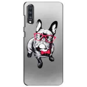 Чохол (ТПУ) Милі песики для Samsung Galaxy A70 2019 (A705F) (Бульдог в окулярах)