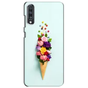 Чехлы с тематикой "ЦВЕТЫ" на Samsung Galaxy A70 2019 (A705F) (Цветок-мороженное)
