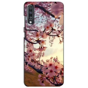 Чехол с принтом САКУРЫ на Samsung Galaxy A70 2019 (A705F) (Цветущая сакура)