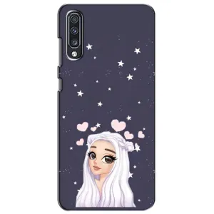 Чохол Стильні дівчата на Samsung Galaxy A70 2019 (A705F) (Дівчина та серця)