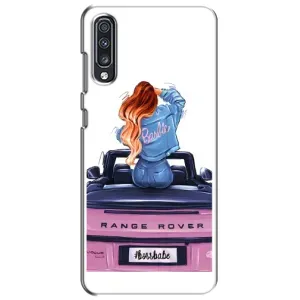 Силіконовый Чохол на Samsung Galaxy A70 2019 (A705F) з картинкой Модных девушек (Дівчина на машині)