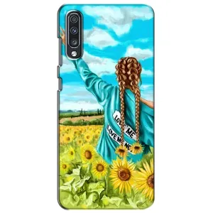 Чохол Стильні дівчата на Samsung Galaxy A70 2019 (A705F) (Дівчина на полі)