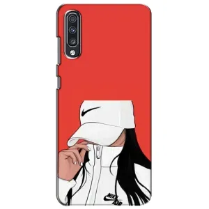 Силіконовый Чохол на Samsung Galaxy A70 2019 (A705F) з картинкой Модных девушек (Дівчина Nike)