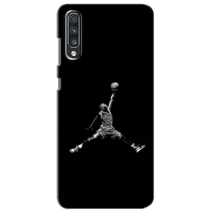 Силиконовый Чехол Nike Air Jordan на Самсунг А70 (2019) (Джордан)