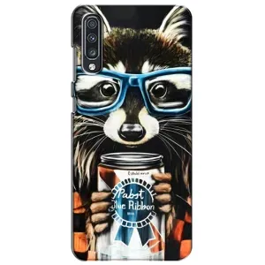 Силіконовий Чохол з Энотами на Samsung Galaxy A70 2019 (A705F) (Єнот в окулярах)