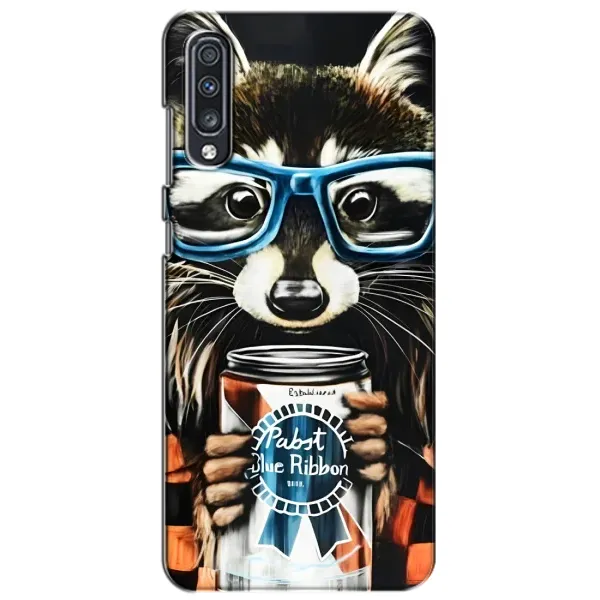 Чехол с рисунком «Енот в очках» для Samsung Galaxy A70 2019 (A705F) Чехол с рисунком «Енот в очках» для Samsung Galaxy A70 2019 (A705F)