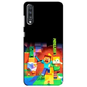 Чохли для Samsung Galaxy A70 2019 (A705F) (Персонажі МайнКрафт) (Герой Майнкрафт)