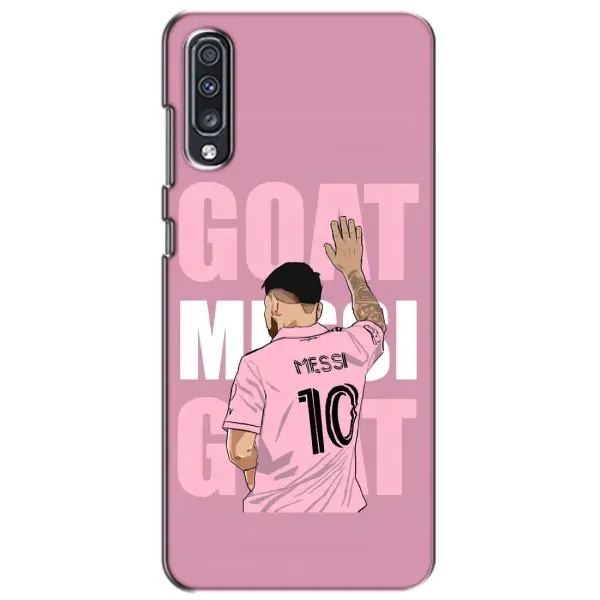 Чехол с рисунком «GOAT MESSI» для Samsung Galaxy A70 2019 (A705F) Чехол с рисунком «GOAT MESSI» для Samsung Galaxy A70 2019 (A705F)