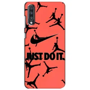 Силиконовый Чехол Nike Air Jordan на Самсунг А70 (2019)