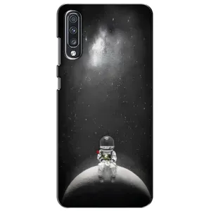 Силиконовый Чехол с принтом "Космонавты" на Samsung Galaxy A70 2019 (A705F) (Космонавт романтик)