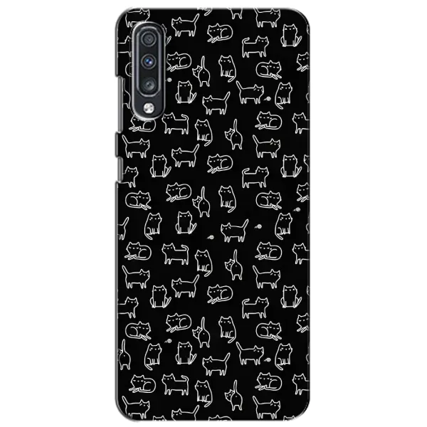 Чехол с рисунком «Котики на черном» для Samsung Galaxy A70 2019 (A705F) Чехол с рисунком «Котики на черном» для Samsung Galaxy A70 2019 (A705F)