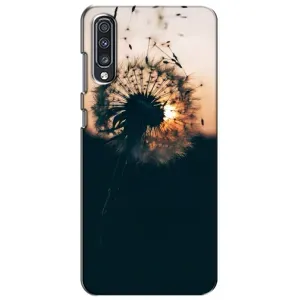 Силиконовый Чехол с одуванчиками на Samsung Galaxy A70 2019 (A705F) (Красивый одуванчик)
