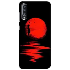 Летний Чехол на Samsung Galaxy A70 2019 (A705F) (Красный Закат)