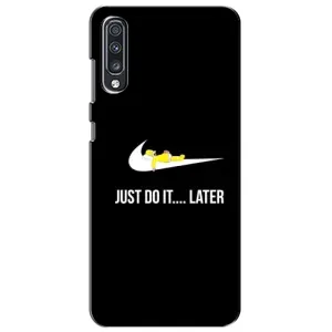 Силиконовый Чехол на Samsung Galaxy A70 2019 (A705F) с картинкой Nike (Later)