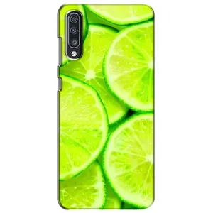 Чехол с изображением вкусной еды для Samsung Galaxy A70 2019 (A705F) (Лайм)
