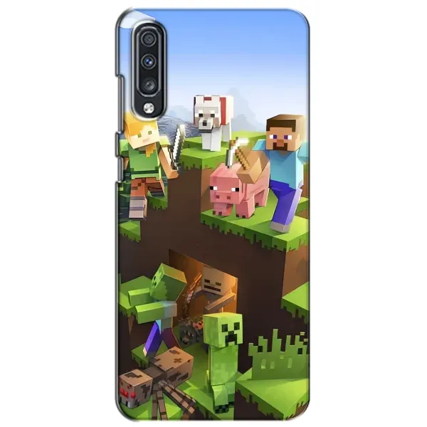 Чехол с рисунком «Майн-крафт» для Samsung Galaxy A70 2019 (A705F) Чехол с рисунком «Майн-крафт» для Samsung Galaxy A70 2019 (A705F)