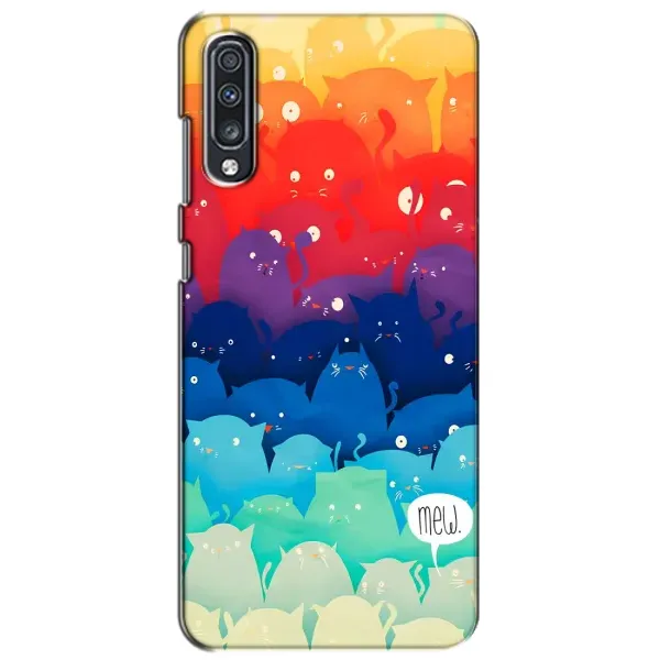 Чехол с рисунком «Mew» для Samsung Galaxy A70 2019 (A705F)