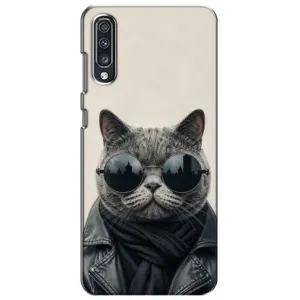 Чехол на тематику: Коты для Samsung Galaxy A70 2019 (A705F) (Модный кот)