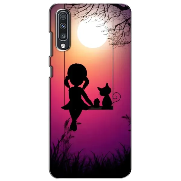 Чехол с рисунком «На качели» для Samsung Galaxy A70 2019 (A705F)