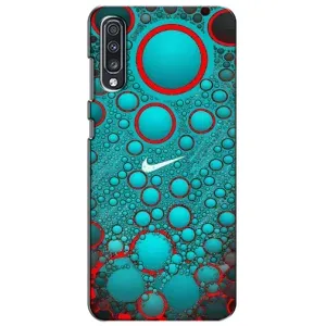 Силиконовый Чехол на Samsung Galaxy A70 2019 (A705F) с картинкой Nike (Найк зеленый)