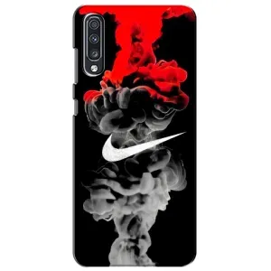 Силиконовый Чехол на Samsung Galaxy A70 2019 (A705F) с картинкой Nike (Nike дым)