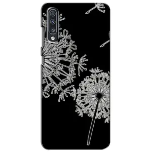 Силиконовый Чехол с одуванчиками на Samsung Galaxy A70 2019 (A705F) (Одуванчики)