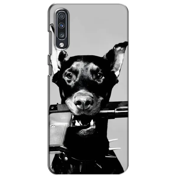 Чехол с рисунком «Опасный доберман» для Samsung Galaxy A70 2019 (A705F) Чехол с рисунком «Опасный доберман» для Samsung Galaxy A70 2019 (A705F)